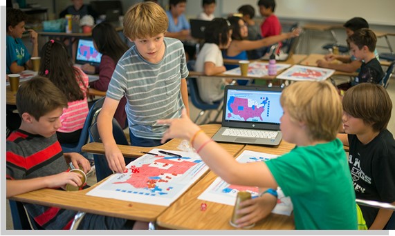 Students Playing Election Lab Board-games