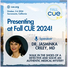 Dr Criley To Speak at the Fall Cue Conference