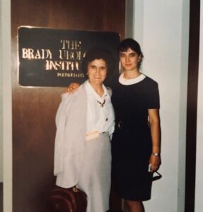 Mom visiting me for the first time at Johns Hopkins Hospital. 