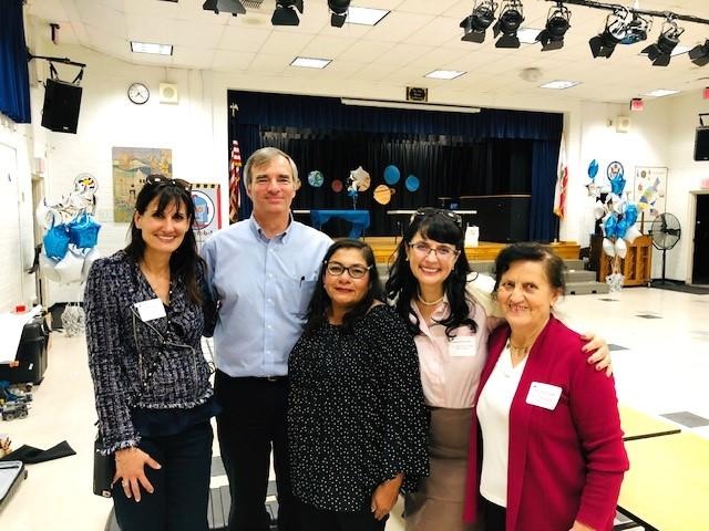 Helping at the elementary school Science Field Day